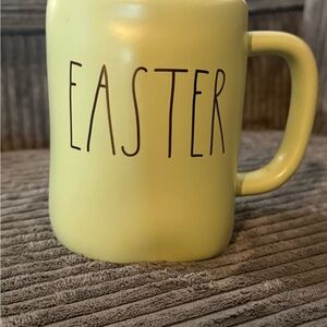 Rae Dunn Pastel Green 'EASTER' Ceramic Matte Mug w/ Gold Text